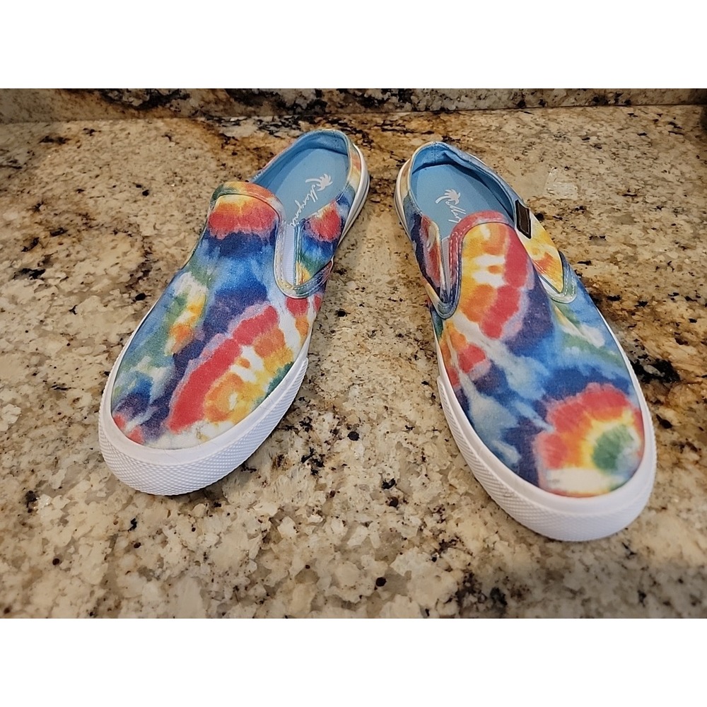 MARGARITAVILLE SAILOR TIE DYE MULTICOLOR MULE SNEAKERS WOMEN'S Size 8. EUC